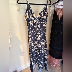 Navy floral Jenny Yoo maxi dress, size 2, worn 3 times